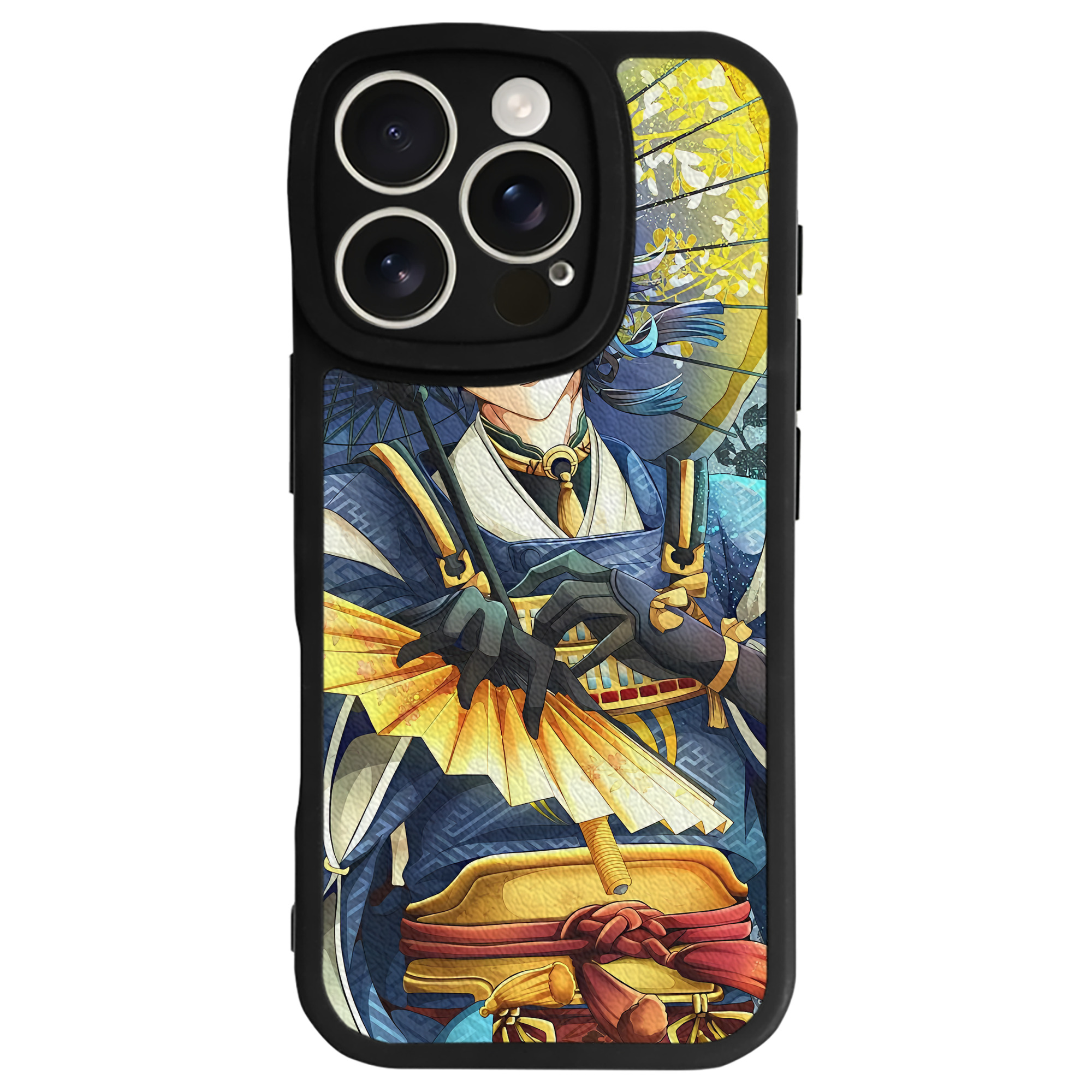 （画像用） 刀剣乱舞 Touken Ranbu 【iPhone 16シリーズ対応】シリコンスマホケース（レザー調） 材質：シリコン